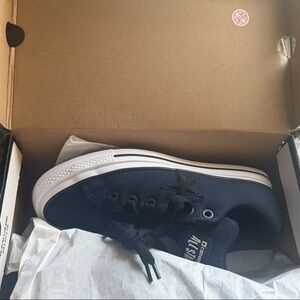 Converse One Star Puffed Obsidian, Black, & White Skate Shoes